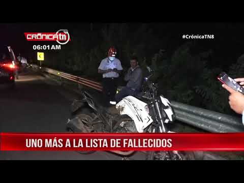 Accidente en carretera vieja a León deja a motociclista fallecido - Nicaragua