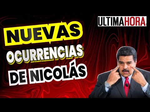 ?  CONOZCA Las 4 Nuevas OCURRENCIAS De Nicolás Maduro ENTÉRATE