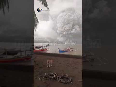 explota una isla, volcán ruang indonesia  #youtube #shortsviral