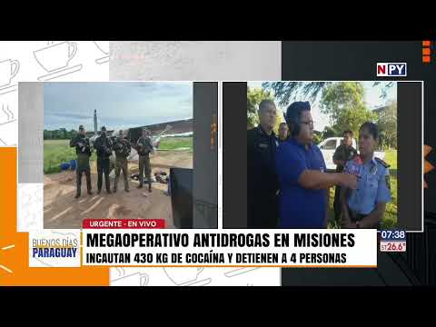 Interceptan a narcos con 431 kilos de cocaína en Misiones