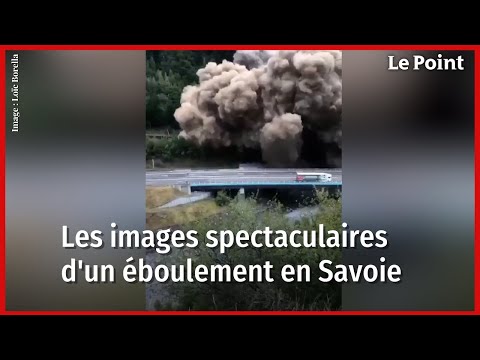 Savoie : les images spectaculaires de l'éboulement en vallée de Maurienne