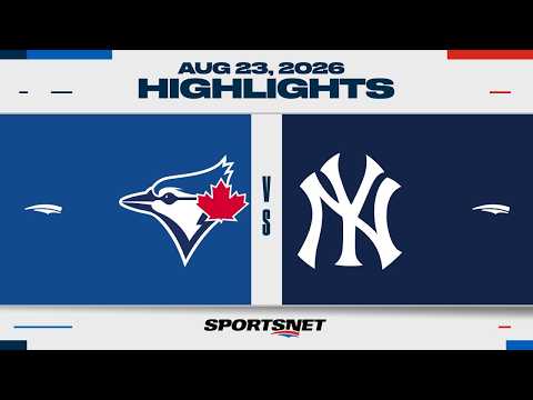MLB 하이라이트 | 토론토 블루제이스 vs 뉴욕 양키스 - 8월 23, 2026