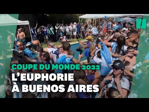 Coupe du monde 2022: les images de liesse à Buenos Aires avec la victoire de l'Argentine