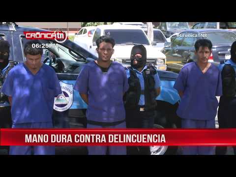 Policía barre con la delincuencia común en toda Nicaragua
