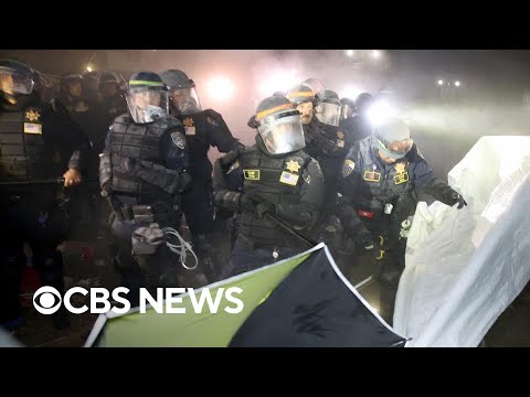 Police enter pro-Palestinian encampment at UCLA, arrest protesters