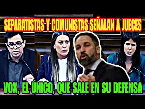 VOX SALE EN DEFENSA DE LOS JUECES EN EL CONGRESO, ATACADOS POR LOS SEPARATITAS Y LOS COMUNISTAS