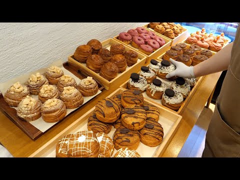 크루아상과 도넛의 만남, 오븐에 구워 담백한 8가지 크로넛 / 8 kinds of pastry croissant donut cronut - Korean street food