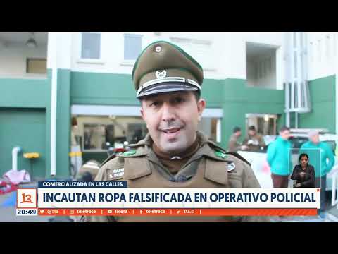 Incautan ropa falsificada en operativo policial en Talcahuano