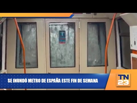 Se inundó metro de España este fin de semana