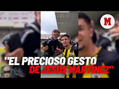 El precioso gesto de un jugador del Barakaldo con un aficionado I MARCA