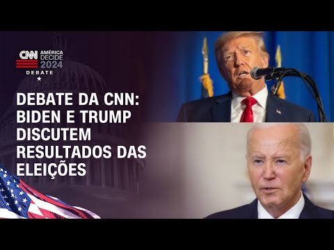 Debate da CNN: Biden e Trump discutem resultados das eleições | AMÉRICA DECIDE