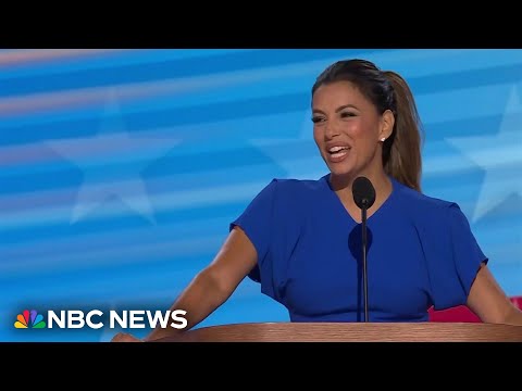 Eva Longoria leads DNC crowd in 'she se puede' chant