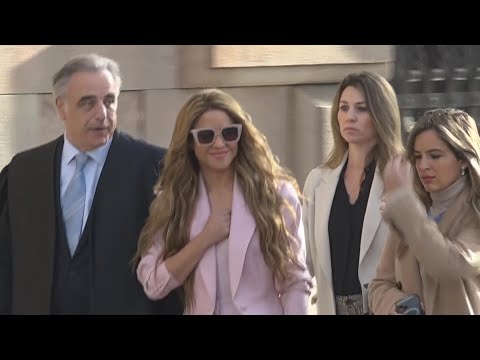 Shakira arrives for her tax evasion trial in Barcelona
