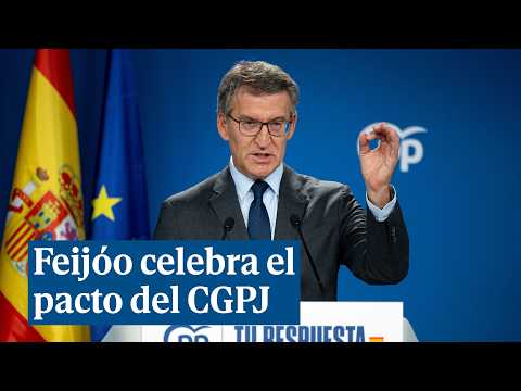 Feijóo celebra el pacto del CGPJ pero niega un acercamiento al PSOE