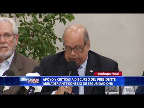 Apoyo y críticas a discurso del presidente Abinader ante consejo de seguridad ONU