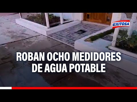 Chiclayo: Vecinos reportan robo de medidores de agua potable