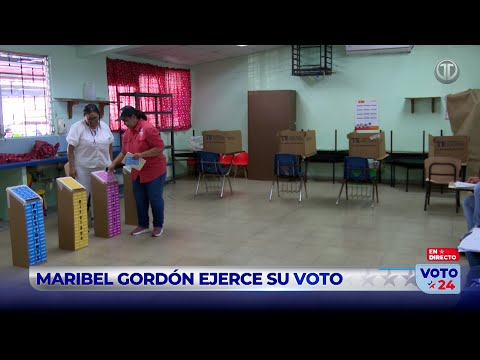 Elecciones 2024: Maribel Gordón ejerce su derecho al voto