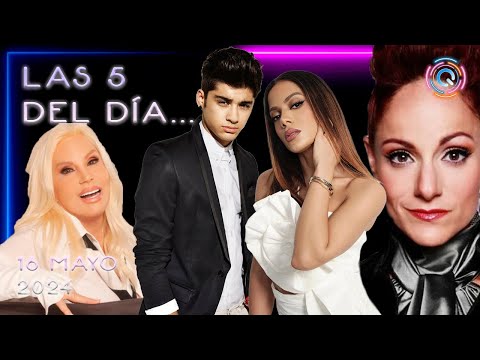 LAS 5 DEL DI?A CHISMES: ANITTA, NODAL, ZAYN MALIK, LA ACADEMIA, SUSANA GIME?NEZ