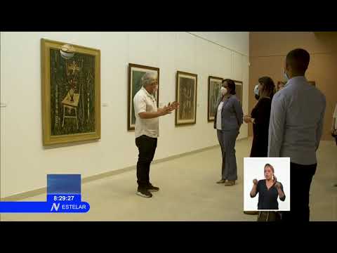 Recorrió Viceprimera Ministra de Cuba salas del museo de Bellas Artes