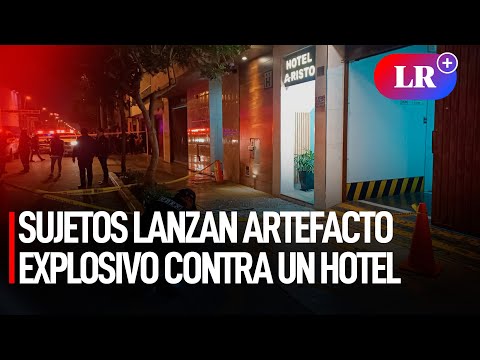 Lince: desconocidos lanzan ARTEFACTO EXPLOSIVO contra frontis de un hotel | #LR
