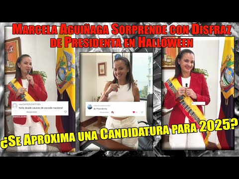 Marcela Aguiñaga Sorprende con Disfraz de Presidenta: ¿Se Aproxima una Candidatura para 2025?