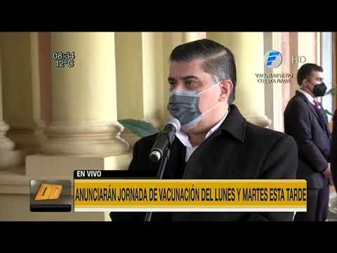 Ministro Julio Borba: Bajar el rango etario depende de la llegada de más vacunas