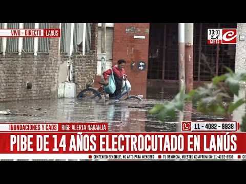 Temporal: un joven de 14 años murió electrocutado en Lanús