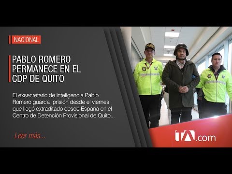 Pablo Romero permanece en el Centro de Detención Provisional
