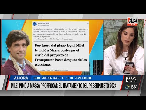 El pedido de Javier Milei pidió a Sergio Massa que hizo enojar a Hernán Lacunza