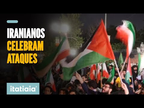IRÃ X ISRAEL: IRANIANOS COMEMORAM ATAQUES EM TEERÃ