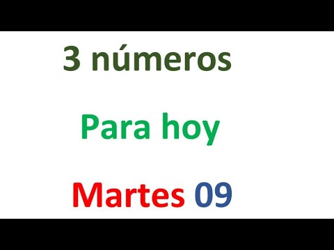 3 números para el Martes 09 de ABRIL, EL CAMPEÓN DE LOS NÚMEROS