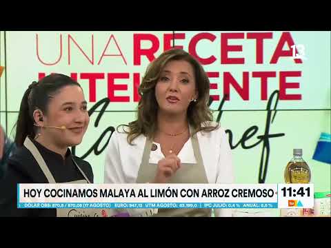 Malaya al limón con arroz cremoso: Camila chef explica receta casera. Tu Día, Canal 13