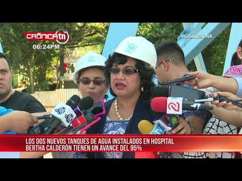Bertha Calderón con nueva red de abastecimiento de agua potable – Nicaragua