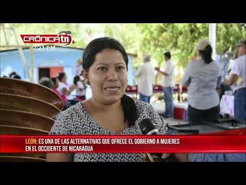 Gobierno capitaliza a mujeres emprendedoras en Santa Rosa del Peñón en León - Nicaragua