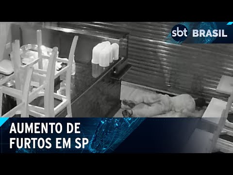 Número de furtos aumenta mais de 20% no estado de São Paulo | SBT Brasil (19/04/24)