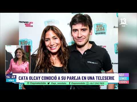 Cata Olcay reveló detalles de cómo nació su romance con Álvaro Espinoza en una teleserie. Canal 13.