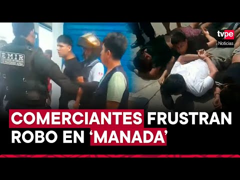 Chorrillos: serenos y comerciantes frustran robo en 'manada' en mercado