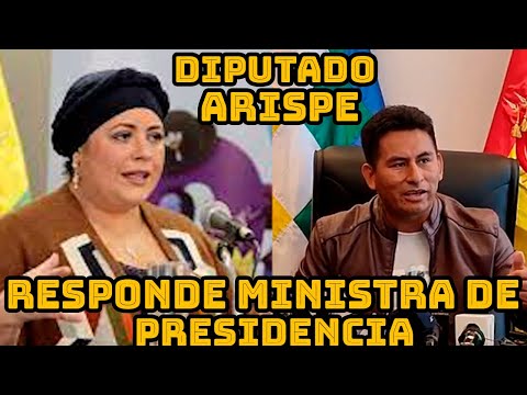 DIPUTADO ARISPE RECHAZA LAS DECLARACIONES DE MINISTRA MARIA NELA PRADA POR CUESTIONAR EVO MORALES..