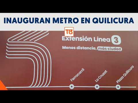 Presidente Gabriel Boric inaugura extensión del Metro en Quilicura