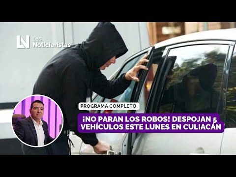 ¡No paran los robos! Despojan 5 vehículos este lunes en Culiacán