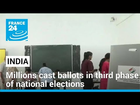 India: millions cast ballots in third phase of national elections • FRANCE 24 English