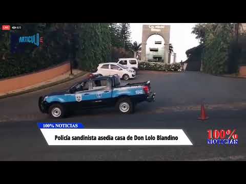 Policía asedia la casa de Don Lolo Blandino