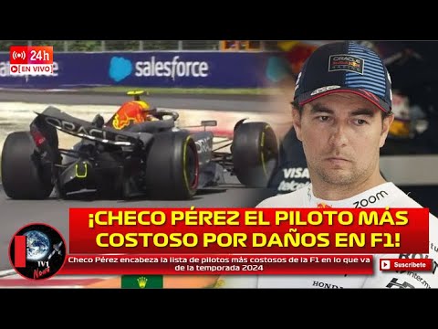 Checo Pérez encabeza la lista de pilotos más costosos de la F1 en lo que va de la temporada 2024