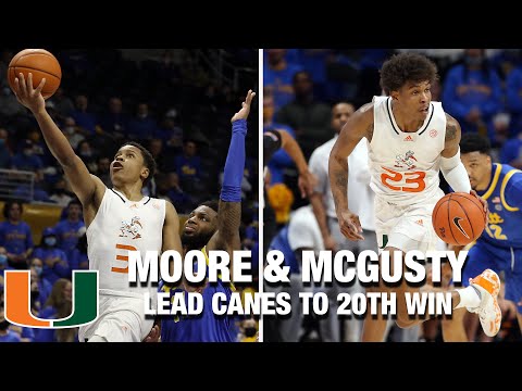 Acc Football Basketball 🏀 Charlie Moore And Kameron McGusty Lead Miami To 20th Win