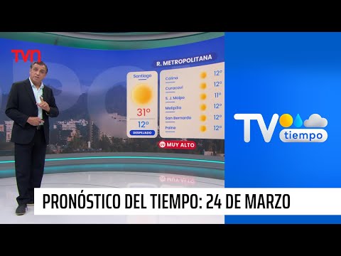 Pronóstico del tiempo: Domingo 24 de marzo 2024 | TV Tiempo
