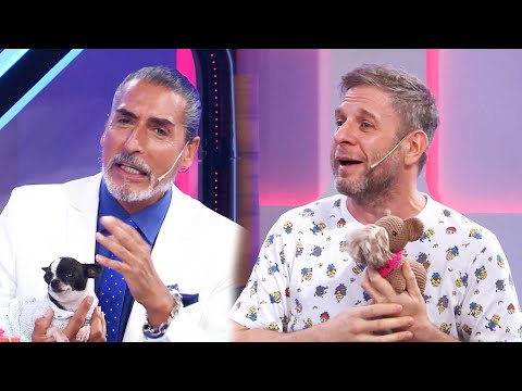 Diego Gentile quiso ser César Juricich y cayó con su mascota en Match Game