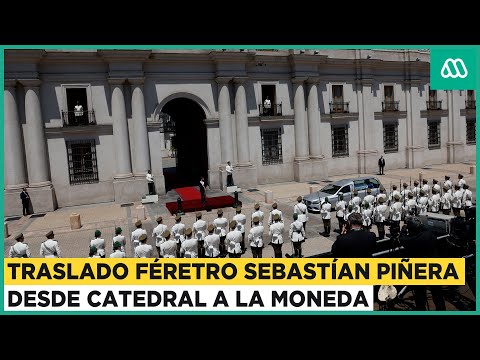 Féretro de Sebastián Piñera es trasladado desde la Catedral a La Moneda | Ceremonia completa