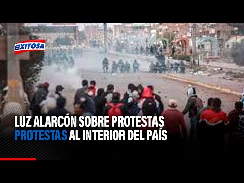 Luz Alarcón sobre protestas al interior del país