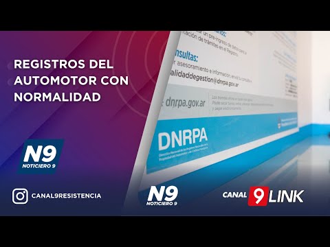 REGISTROS DEL AUTOMOTOR CON NORMALIDAD - NOTICIERO 9