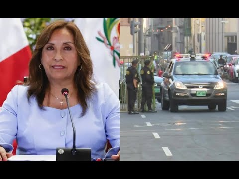 Presidenta Dina Boluarte llega a la Fiscalía para declarar por caso Rolex